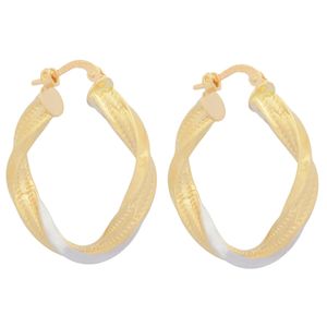 گوشواره طلا 18 عیار زنانه طلای مستجابی مدل حلقه ای کد 8002